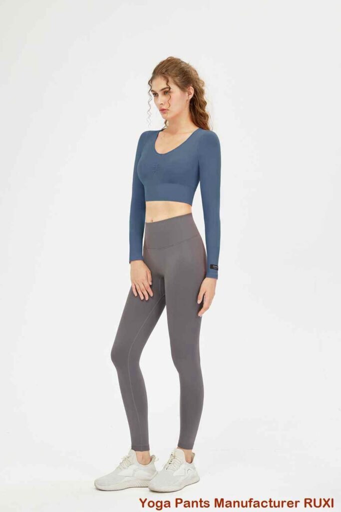 Navy Flare Legíny Stylové Pohodlné RUXI cz163
