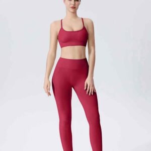 Kalhoty na jógu Cropped Flare pro ženy RUXI cz361